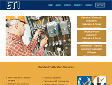 Tablet Screenshot of electricaltestinstruments.com